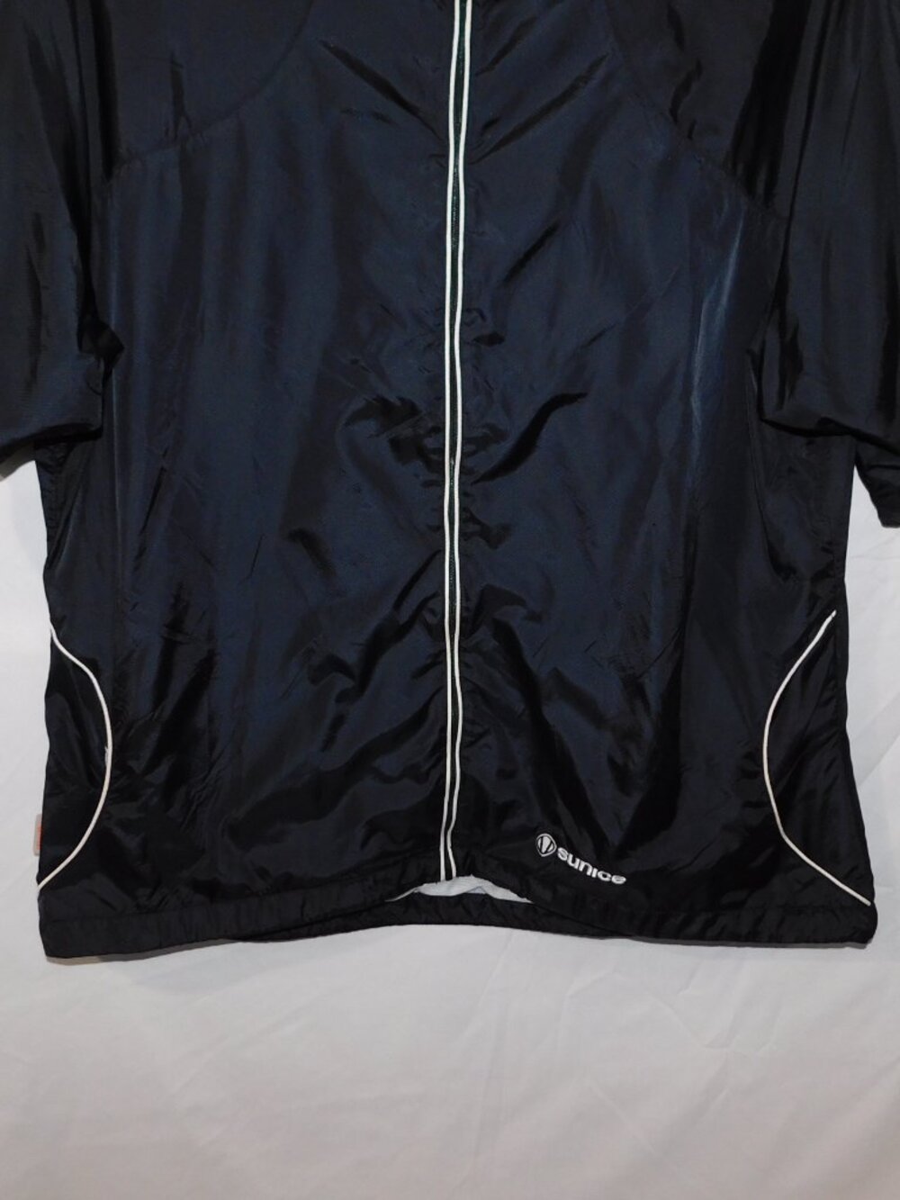 Sunice Sunita Golf Windshirt Jacket Black White Womens 2XL Full zip Short Sleeve - Picture 10 of 12